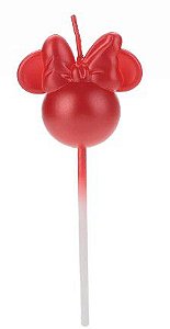 Vela Minnie 360 Vermelha - Disney Original - 1 unidade - Rizzo