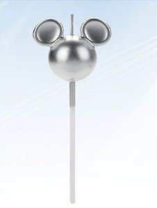 Vela Mickey 360 Prata - Disney Original - 1 unidade - Rizzo