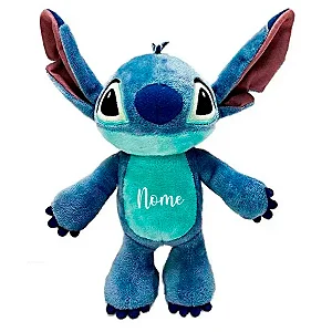 Pelúcia Stitch Personalizado Com Nome Na Barriga - 20 cm - 1 unidade - Disney Original - Rizzo