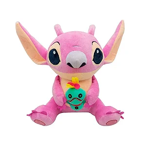 Pelúcia Angel e Scrump - Stitch - 33cm - 1 unidade - Original Disney -  Rizzo