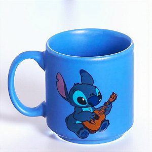 Mini Caneca de Cerâmica Tina - Stitch Ohana - 100ml - 1 unidade - Disney Original  - Rizzo