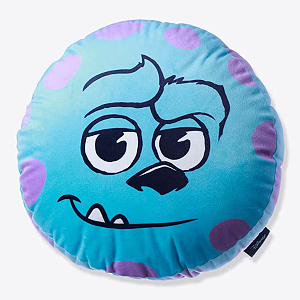 Almofada Redonda Sulley - 33cm - Disney Original - 1 unidade - Zonacriativa