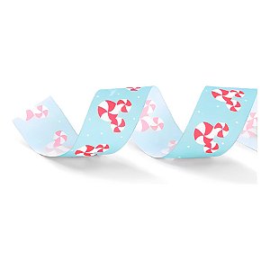 Fita Decorativa Aramada - Doces Natalinos Disney - 3,8cm x 9,14m - 1 unidade - Disney Original - Rizzo
