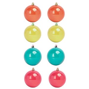 Bola de Natal Lisa - Disney - 8cm - Disney Original - 6 unidades - Disney Original - Rizzo