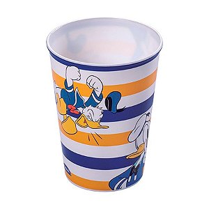 Copo de Plástico Pato Donald Listras - 320ml - 1 unidade - Disney Original - Rizzo