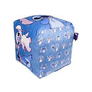 Almofada Stitch formato de cubo - 25x25cm - 1 unidade - Disney Original - Rizzo