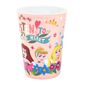 Copo de Plástico Festa Princesas - 320Ml - Disney Original - Rizzo