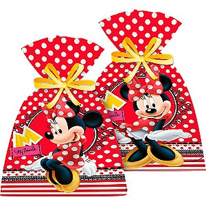 Sacolinha Surpresa Festa Minnie - 8 unidades - Disney Original - Rizzo