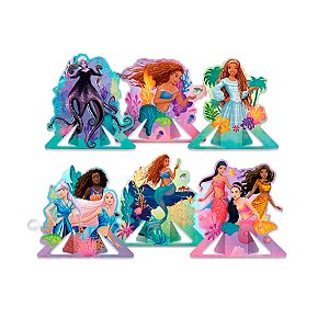 Decoração De Mesa - A Pequena Sereia - 6 unidades - Disney Original - Rizzo