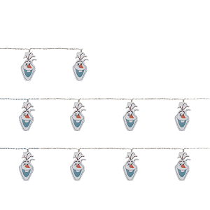 Cordão 10 Leds Olaf Branco 165cm 2 AA - 01 Unidade - Disney Original - Rizzo