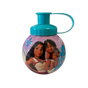 Garrafa Squeeze Bola Princesa Moana - Lilás e Azul - 250ml  - 1 unidade - Disney Original - Rizzo
