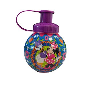 Garrafa Squeeze Bola Minnie e Margarida - Roxo - 250ml  - 1 unidade - Disney Original - Rizzo