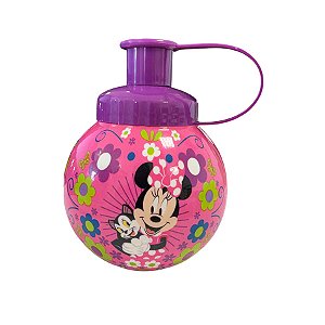 Garrafa Squeeze Bola Minnie Amigos - Roxo - 250ml  - 1 unidade - Disney Original - Rizzo