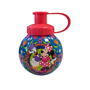 Garrafa Squeeze Bola Minnie e Margarida - Rosa - 250ml  - 1 unidade - Disney Original - Rizzo
