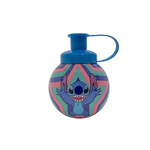 Garrafa Squeeze Bola Stitch Estrela - Azul - 250ml - 1 unidade - Disney Original - Rizzo