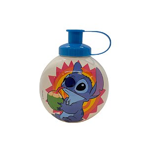 Garrafa Squeeze Bola Stitch Água de Coco - Azul - 500ml - 1 unidade - Disney Original - Rizzo