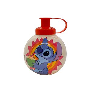 Garrafa Squeeze Bola Stitch Água de Coco - Laranja - 500ml - 1 unidade - Disney Original - Rizzo