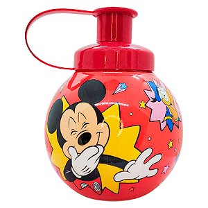 Garrafa Squeeze Bola Mickey, Donald e Pateta - Vermelha - 250ml  - 1 unidade - Disney Original - Rizzo