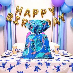 Saco para Presente Decorado - Stitch - 1 unidade - Disney Original - Rizzo