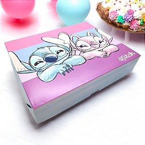 Caixa Retangular Com Tampa - Stitch - 1 unidade - Disney Original - Rizzo