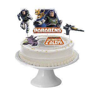 Decoração De Bolo - Cenário Lightyear - 5 unidades - Disney Original - Rizzo