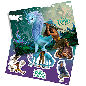Kit Decorativo Festa Raya e o Último Dragão - 02 unidades - Disney Original -