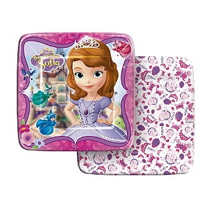 Prato Festa Princesinha Sofia 18cm - 8 unidades - Disney Original - Rizzo