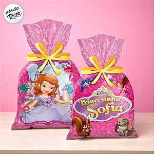 Sacola Surpresa Festa Princesinha Sofia - 12 unidades - Disney Original - Rizzo