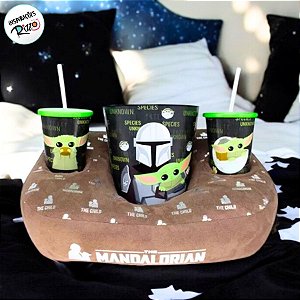 Kit Almofada Pipoca The Mandalorian - Star Wars - 1 unidade - Disney Original - Rizzo