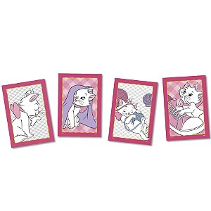 Quadros Decorativos Festa Marie - 4 unidades - Disney Original - Rizzo