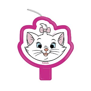 Vela Plana Festa Marie - 1 unidade - Disney Original - Rizzo