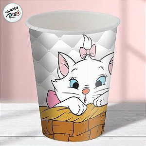 Copo de Papel 200ml Festa  Marie - 8 unidades - Disney Original  - Rizzo