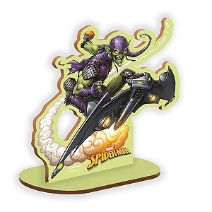Enfeite de Mesa Duende Verde (Homem-Aranha) em MDF - 1 unidade - Disney Original - Rizzo