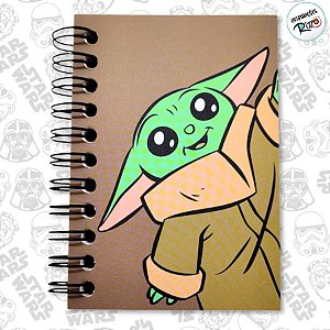 Caderninho de Anotações - Baby Yoda I - Star Wars - 50 Folhas - 7x10cm - 1 unidade - Disney Original - Rizzo
