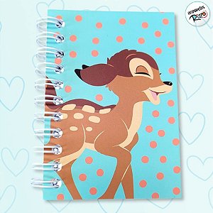 Caderninho de Anotações - Bambi - 50 Folhas - 7x10cm - 1 unidade - Disney Original - Rizzo
