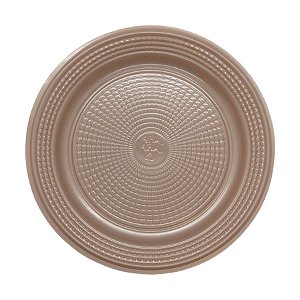 Prato Descártavel BioDegradável 15cm - Rose Gold  - 10 unidades - Rizzo