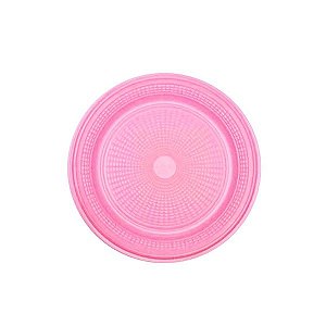 Prato Bolo Descartável 15cm Rosa Claro 10 unidades Trik Trik