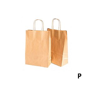 Sacola de Papel P 21,5x15x8cm - Kraft - 10 unidades - Cromus - Rizzo