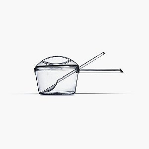 Kit Panelinha com Colher Piccolo Cristal 5 unidades - Plastilânia