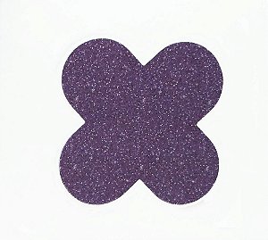 Forminha para doces 4 Pétalas Glitter Roxo - 50 unidades -  NC Toys