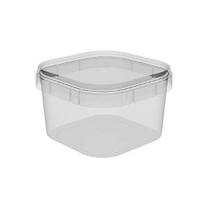 Pote com Lacre Quadrado - 150ml - 10 unidades - Plastilania - Rizzo