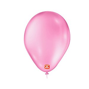Balão de Festa Látex Liso - Rosa Chiclete - Balões São Roque - Rizzo