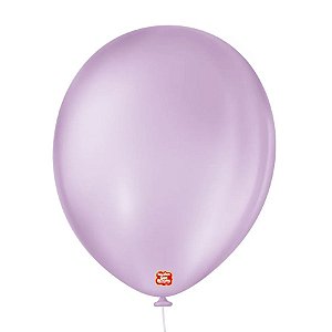 Balão de Festa Látex Liso - Lilás Baby - 50 Unidades - Balões São Roque