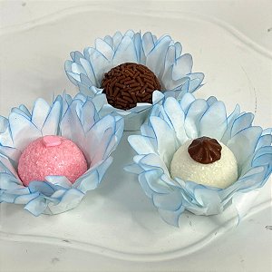 Forminha para Doces Finos - Madri Azul Bebe - 30 unidades - Decora Doces - Rizzo