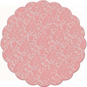 Fundo Rendado Redondo Rose Gold - 100 unidades - Cromus - Rizzo