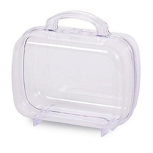 Maleta Acrílica para Lembrancinha Transparente - 1 Unidade - MK Plásticos - Rizzo Festas