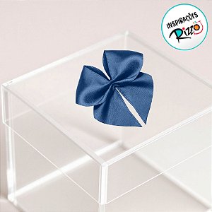 Lacinho de Fita de Cetim Azul Royal 15mm - 3,5cm - Cor 214 - 20 unidades - Progresso - Rizzo
