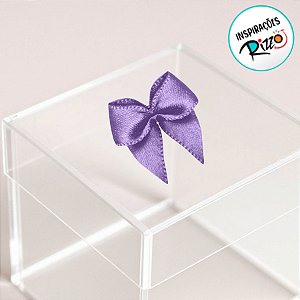 Lacinho de Fita de Cetim Lilas 10mm - 2,5cm - Cor 245 - 50 unidades - Progresso - Rizzo