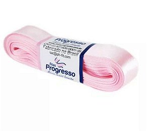 Fita de Cetim Progresso 22mm nº5 - 10m Cor 206 Rosa Claro - 01 unidade