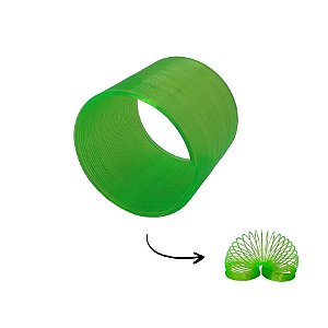 Lembrancinha Brinquedo Mola Maluca Circulo - Verde - 1 unidade - Rizzo